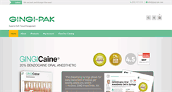 Desktop Screenshot of gingi-pak.com