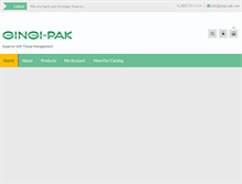 Tablet Screenshot of gingi-pak.com